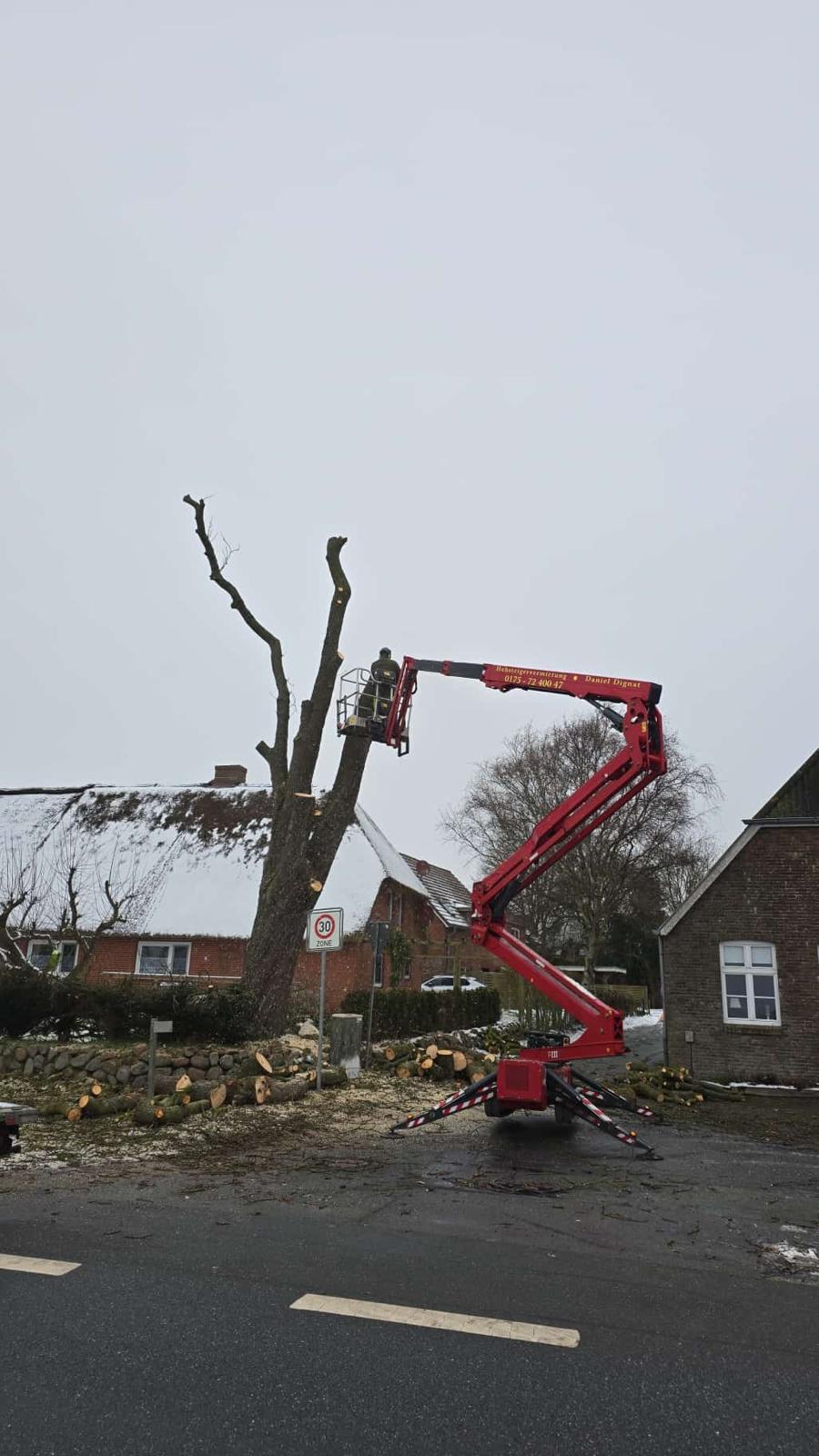 Hubsteiger im Einsatz